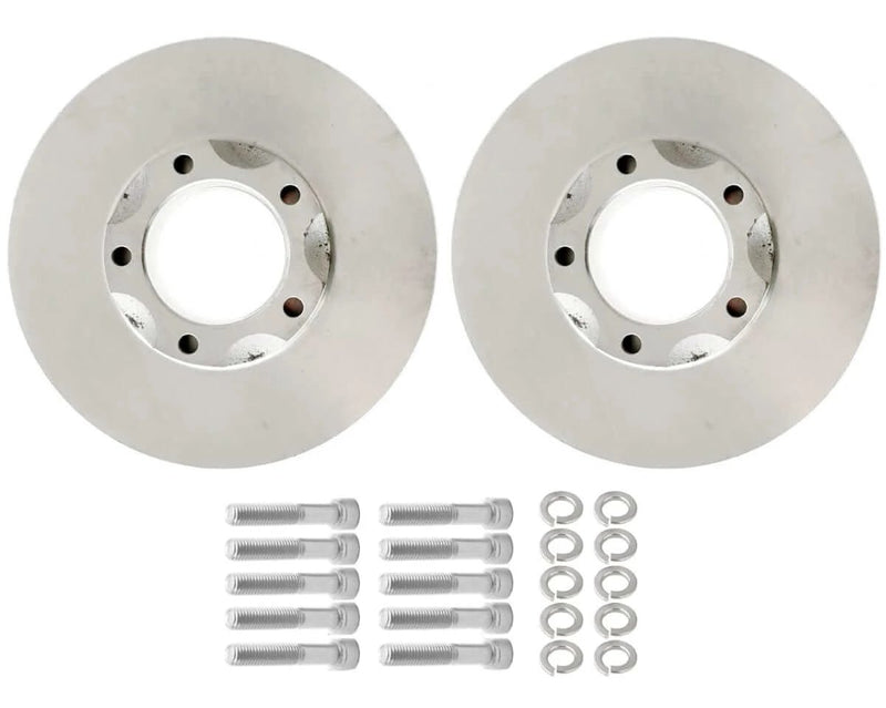 Trailer Disc Rotor Set 225mm Cast Iron - Includes two disc rotors and hardware for installation.