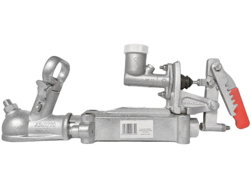Override Coupling - 2500kg Capacity Snap lock type with galvanised finish and anti-rattle screw.