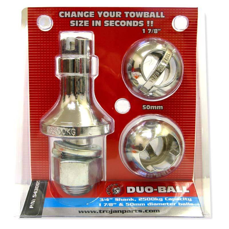 Tow Ball Duo-Ball 3/4" Shaft 2500kg Capacity - Action Outdoors Kiwi