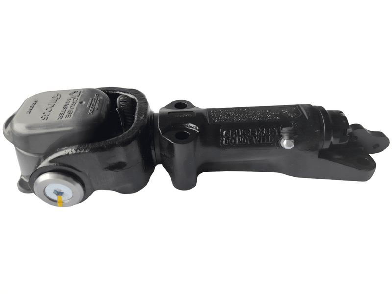 Do35 V3plus No Handbrake 7/8 “ Tow Pin side view with tow pin cover and Checklock Gen.2 Dust Cap.