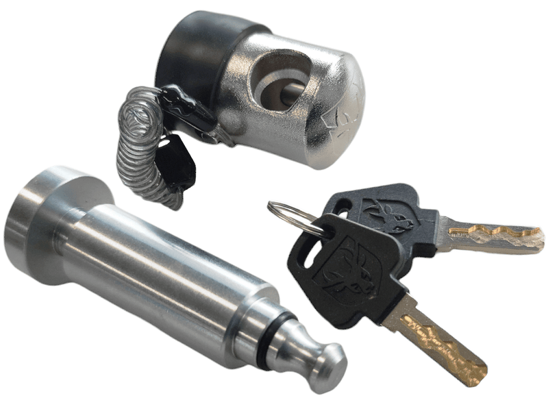 Security Lock for Cruisemaster Couplings DO35 & DO45 V1 components including lock, dummy pin, and keys.