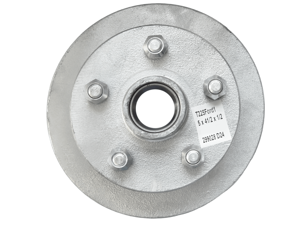 Trojan Disc-Braked Disc-Braked Early Model Hub - 225mm 5x4-1/2x1/2"