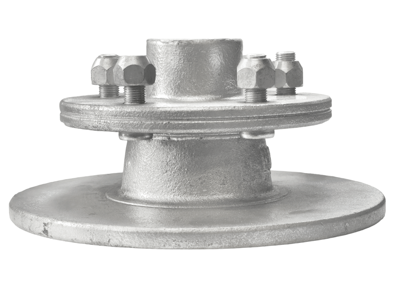 Trojan Disc-Braked Disc-Braked Early Model Hub - 225mm 5x4-1/2x1/2"