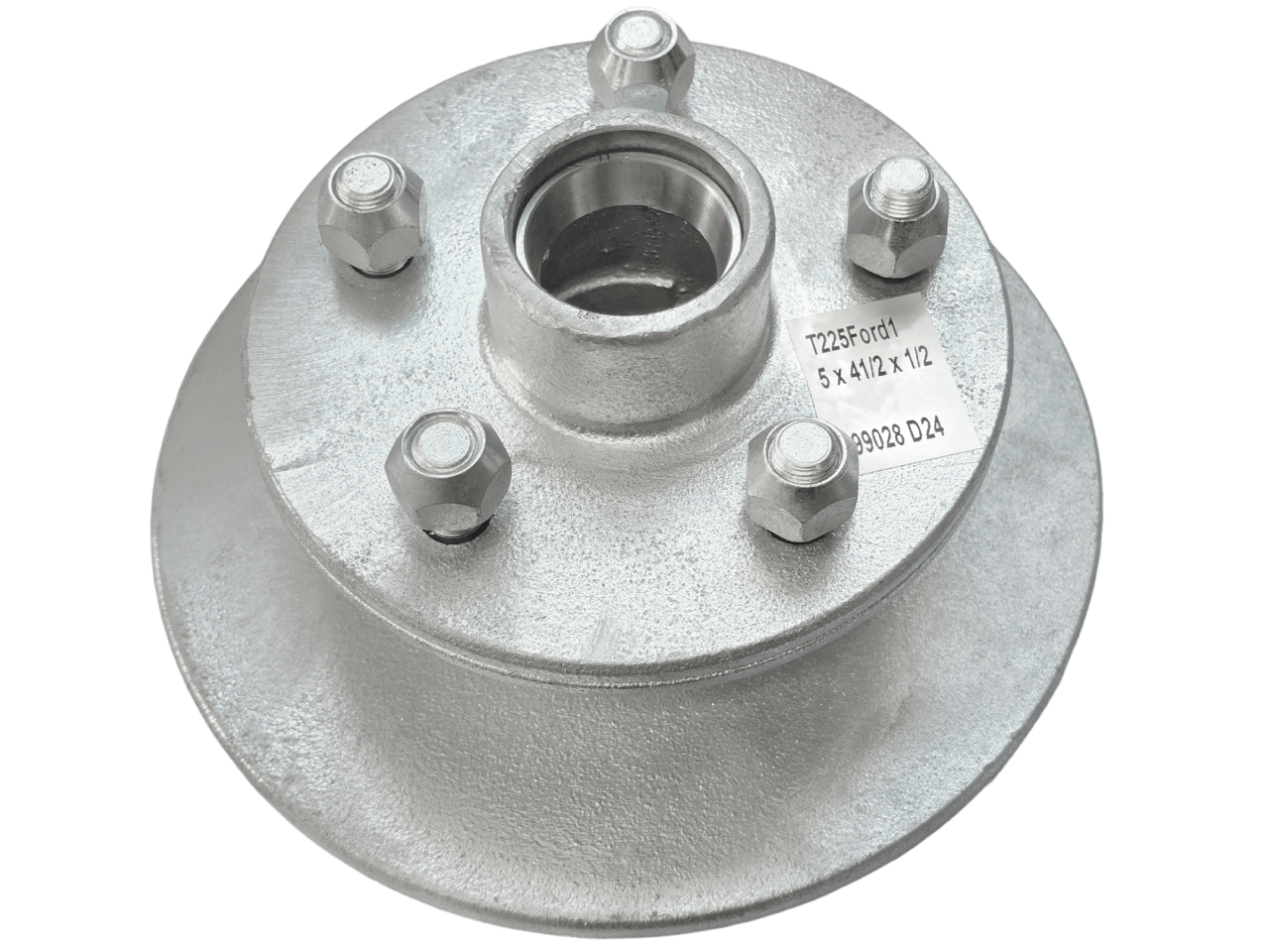 Trojan Disc-Braked Disc-Braked Early Model Hub - 225mm 5x4-1/2x1/2"