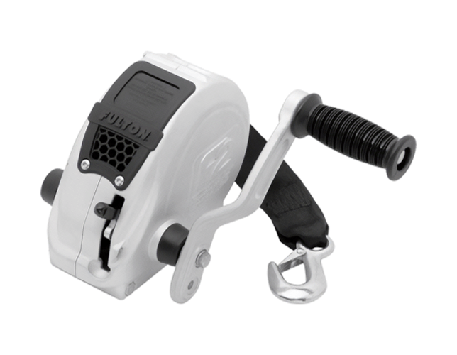 Fulton F2 Winch 1600lb W Strap Blk Moq30 - Action Outdoors Kiwi