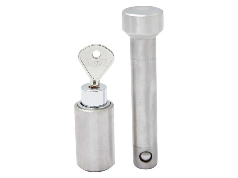 Trojan Locking Stainless Steel Hitch Pin - 16x65mm P/N 570300 with key and pin for trailer security