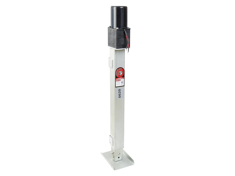 Electric Park Leg - 3400kg - In Store: Electric trailer support leg with overload clutch and removable foot pad.