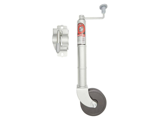 Jockey Wheel - 6" Solid Wheel T306150 with clamp and solid rubber wheel for easy drawbar attachment.