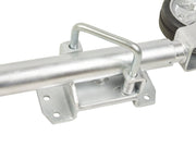 Jockey Wheel - HD - Solid Tyre with multi-fit swivel bracket and bolting option