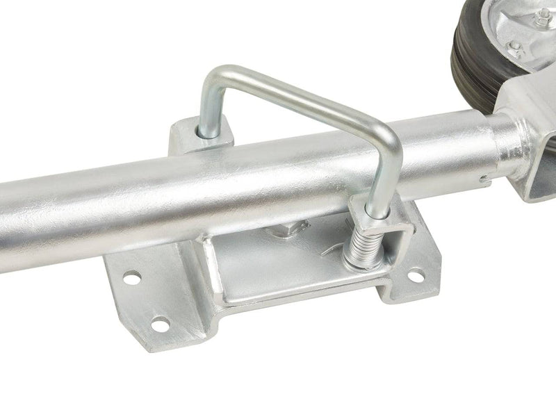 Jockey Wheel - HD - Solid Tyre with multi-fit swivel bracket and bolting option