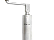 Jockey Wheel - HD - Solid Tyre showing a close-up of the 60mm diameter swivel bracket mechanism.