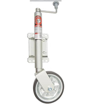 Jockey Wheel - Solid Tyre 200mm Swivel Type with multi-fit swivel bracket and solid tyre design