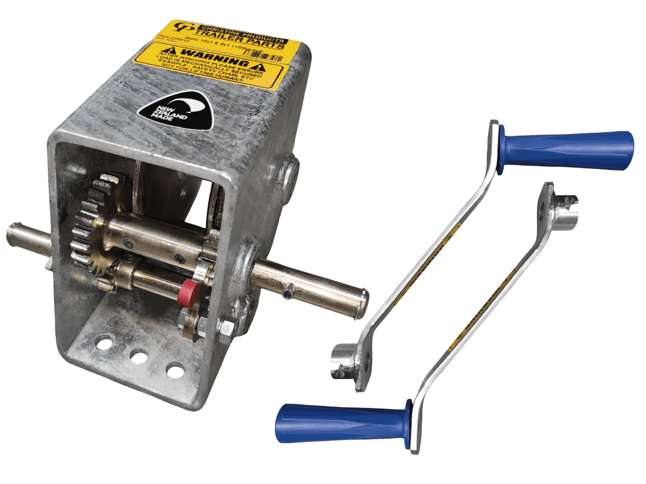 Trojan Manual Trailer Winch Cp Winch 10:1 1150kg - 2 Handles