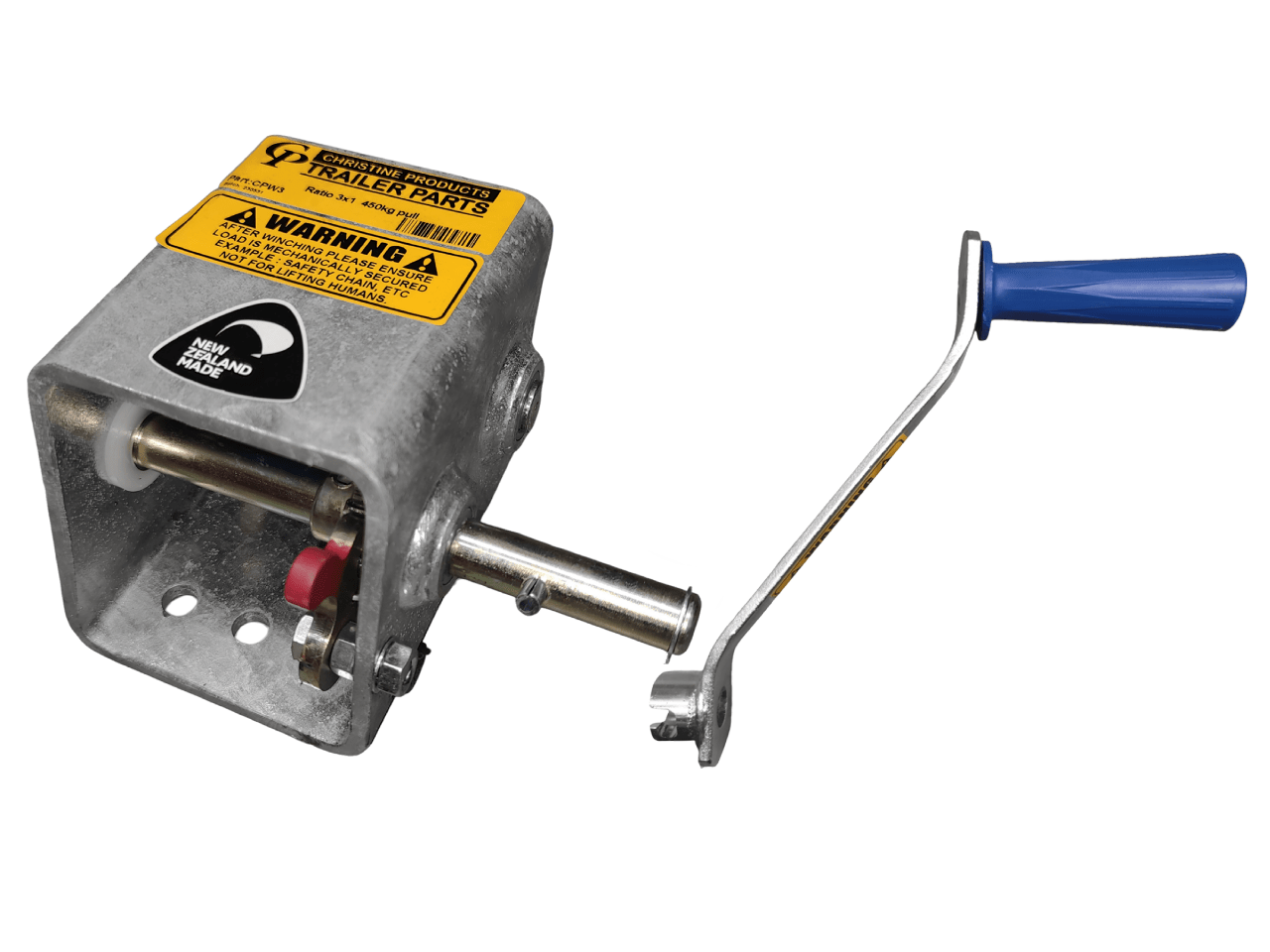 Trojan Manual Trailer Winch Cp Winch 3:1 450 Kg - 1 Handle