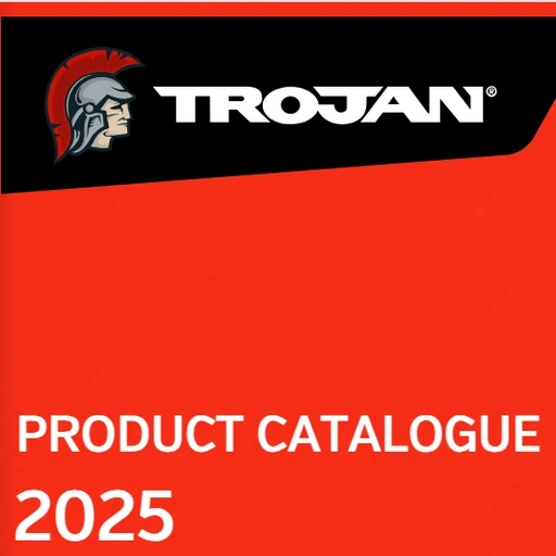 Trojan Product Catalogue 2025 cover image showcasing the brand logo and catalogue title.