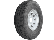 13” Wheel and Tyre assembled Centre: 5 x 4 1/2”, Tyre: 175 x 13” x 8 ply, 740kg tyre , Galvanised Rim T522075