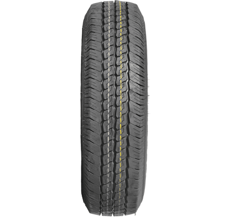 14” Wheel and Tyre assembled Centre: 5 x 4 1/2”, Tyre: 185 x 14” x 8 ply, 850kg tyre , Galvanised Rim