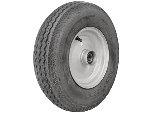8” Wheel and Tyre assembled Centre: 25mm bearing s 480 x 8” pneumatic tyre, intergral hub , Painted Finish