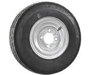 8” Wheel and Tyre assembled Centre: 4 x 4”, Tyre: 16 x 650 x 8” pneumatic tyre , Galvanised Rim