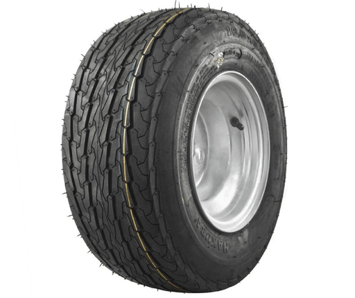 8” Wheel and Tyre assembled Centre: 4 x 4”, Tyre: 16 x 650 x 8” pneumatic tyre , Galvanised Rim
