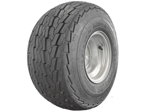 8” Wheel and Tyre assembled Centre: 4 x 4”, Tyre: 18 x 850 x 8” pneumatic tyre , Galvanised Rim