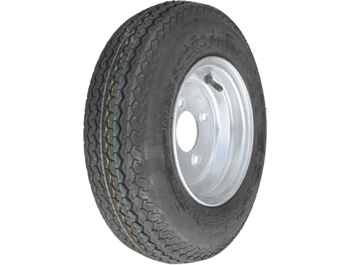 8” Wheel and Tyre assembled Centre: 4 x 4”, Tyre: 480 x 8” pneumatic tyre , Galvanised Rim