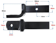 Hr Towball Mount STD 193MM (PRO7012) dimensions with measurements for accurate towing setup.