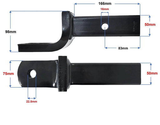Hr Towball Mount STD 193MM (PRO7012) dimensions with measurements for accurate towing setup.