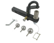 Pintle hitch PH-2 with accessories showcasing its durable design and functionality for towing purposes.