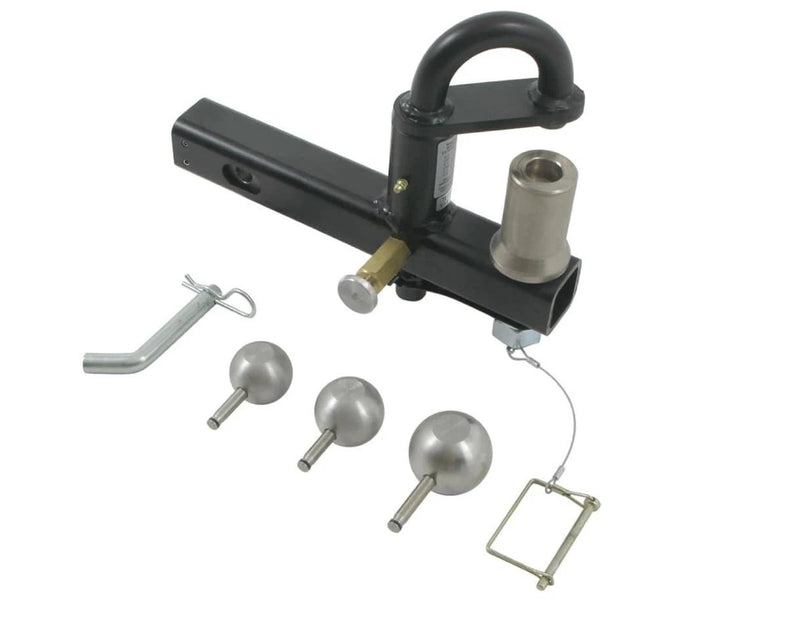 Pintle hitch PH-2 with accessories showcasing its durable design and functionality for towing purposes.