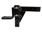 Pro Towball Mount Adjustable Standard QR showing side view with adjustable features and pin connectors.