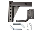 Pro Towball Mount Adjustable Standard QR parts including mounting bracket and pins.