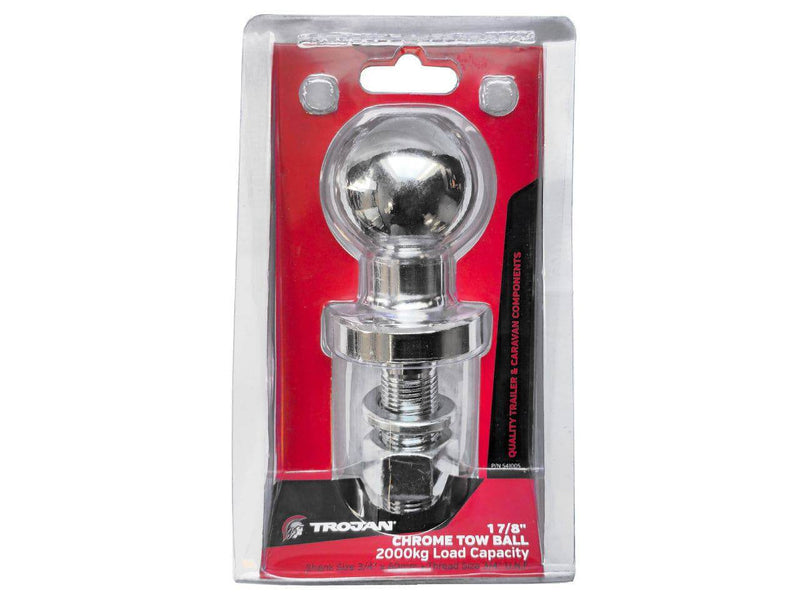 Trojan Tow Balls 1 7/8” Chrome Towball - Capacity 2000kg T541005
