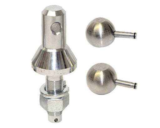 Convert-a-ball  3/4" 2 ball Stainless Steel  02TY showing stainless steel shank and two balls for durability and capacity.