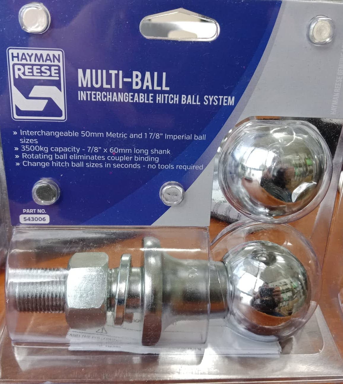 Trojan Tow Balls Towball Multi Ball Kit 7/8” X 60mm Shank T543006