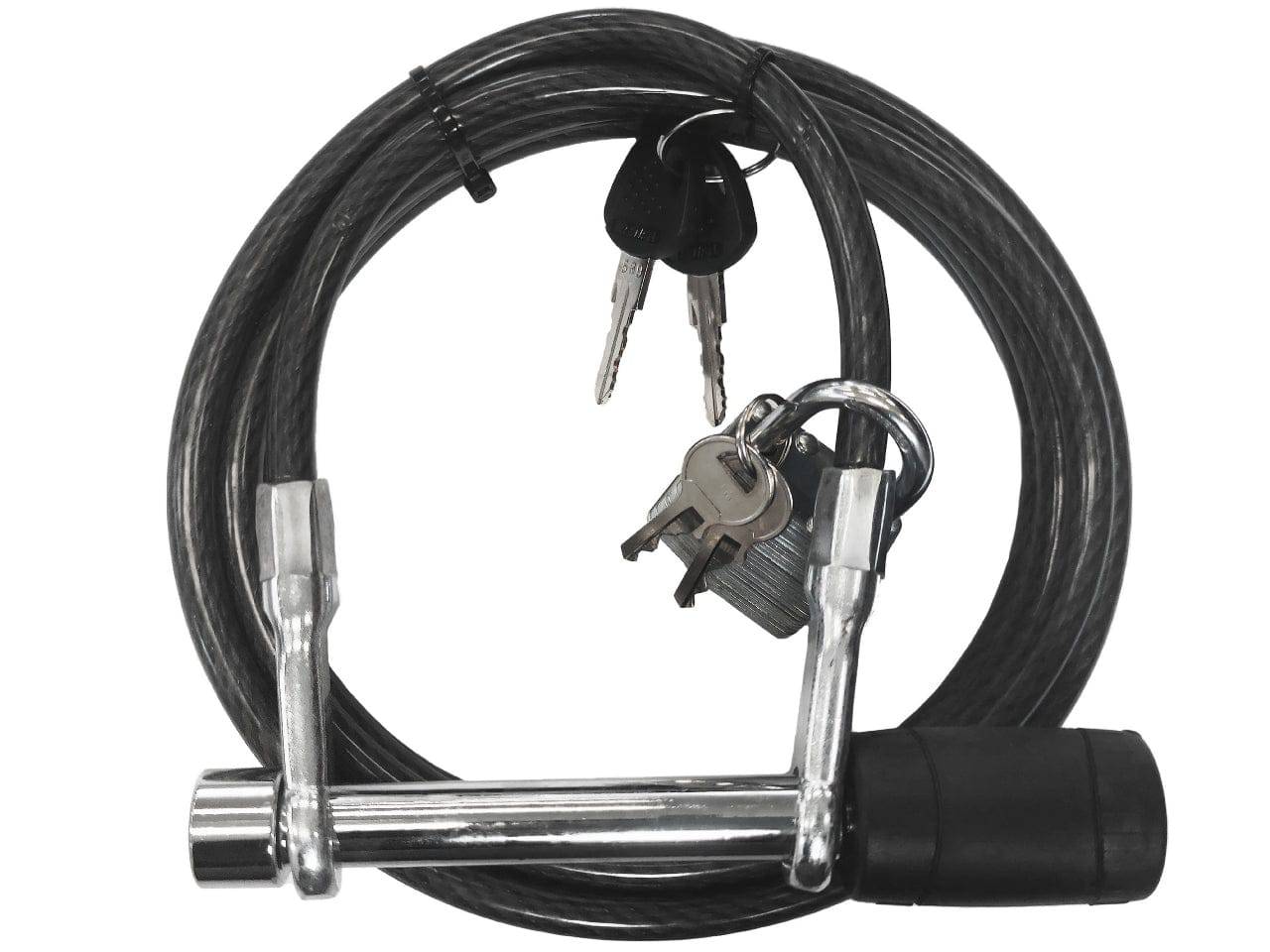 Rs hitch pin lock and cable - Action Outdoors Kiwi