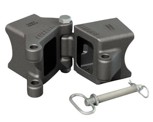 Trailer Fold Away Bracket 3x3inch Weld On - Bare steel material fitting for 3x3 inch draw bars.