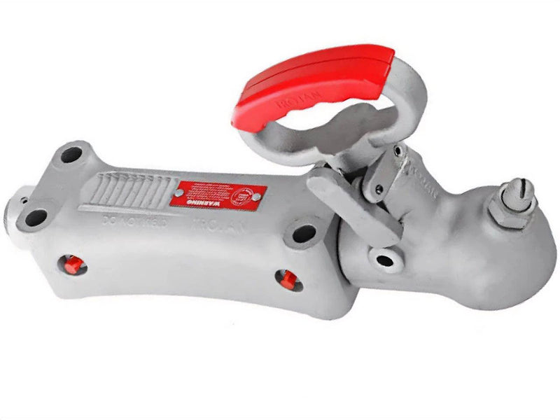 Coupling trojan 3500KG 1 7/8 heavy-duty coupling for secure towing of boats and trailers.