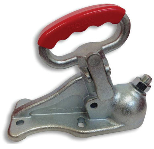 NZ Trailer Coupling - 2500KG Duofit heavy-duty coupling with red handle for versatile towing in New Zealand.