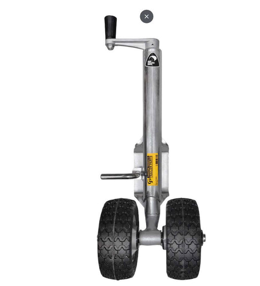 CP JW Twin 190 Bolt On 500kg Cap - Swivel Type Twin Wheel with Solid Rubber Wheels and Full Adjustment