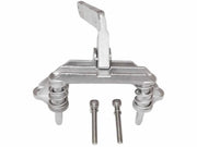 Mechanical Park Brake Bolt-On HYD LH Centre image with stainless steel components and installation screws.