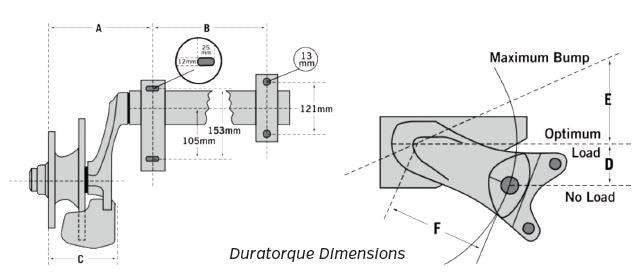 Duratorque Half Beam Axle Multi RH (rated 2200kg/Pair) - Action Outdoors Kiwi