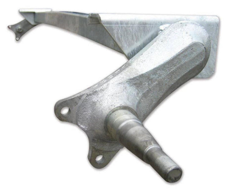 Duratorque Straight Beam Axle 3000kg Multi-Hub close-up view of the axle component highlighting its durable design.