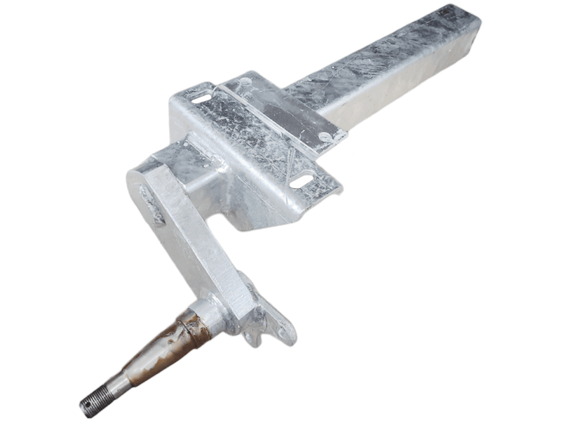 Half-beam Duratorque Left - 1500kg Per Pair T081020LHF, fabricated for braked and non-braked applications.