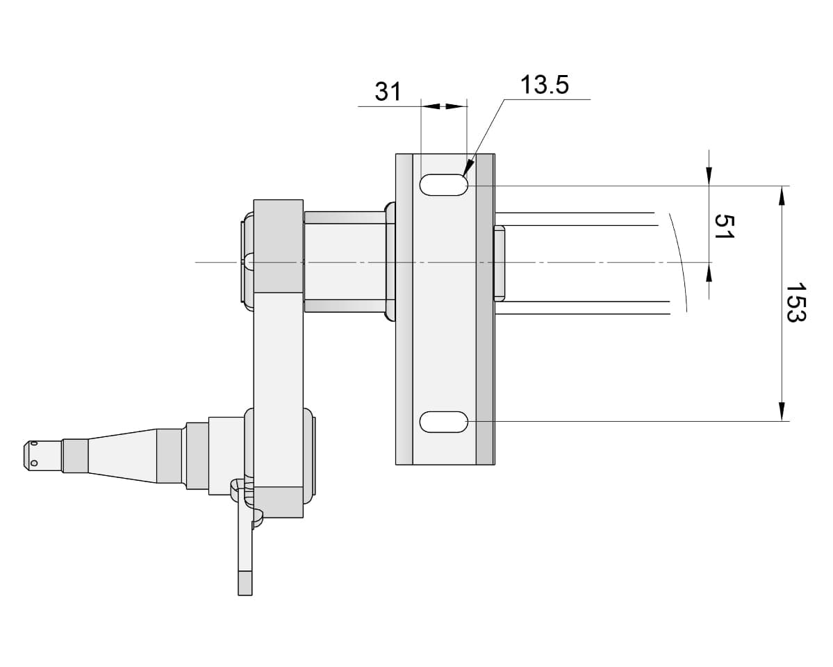 Trojan Trojan Duratorque Axles Half-beam Duratorque Left - 1750kg Per Pair - H/Duty Tophat