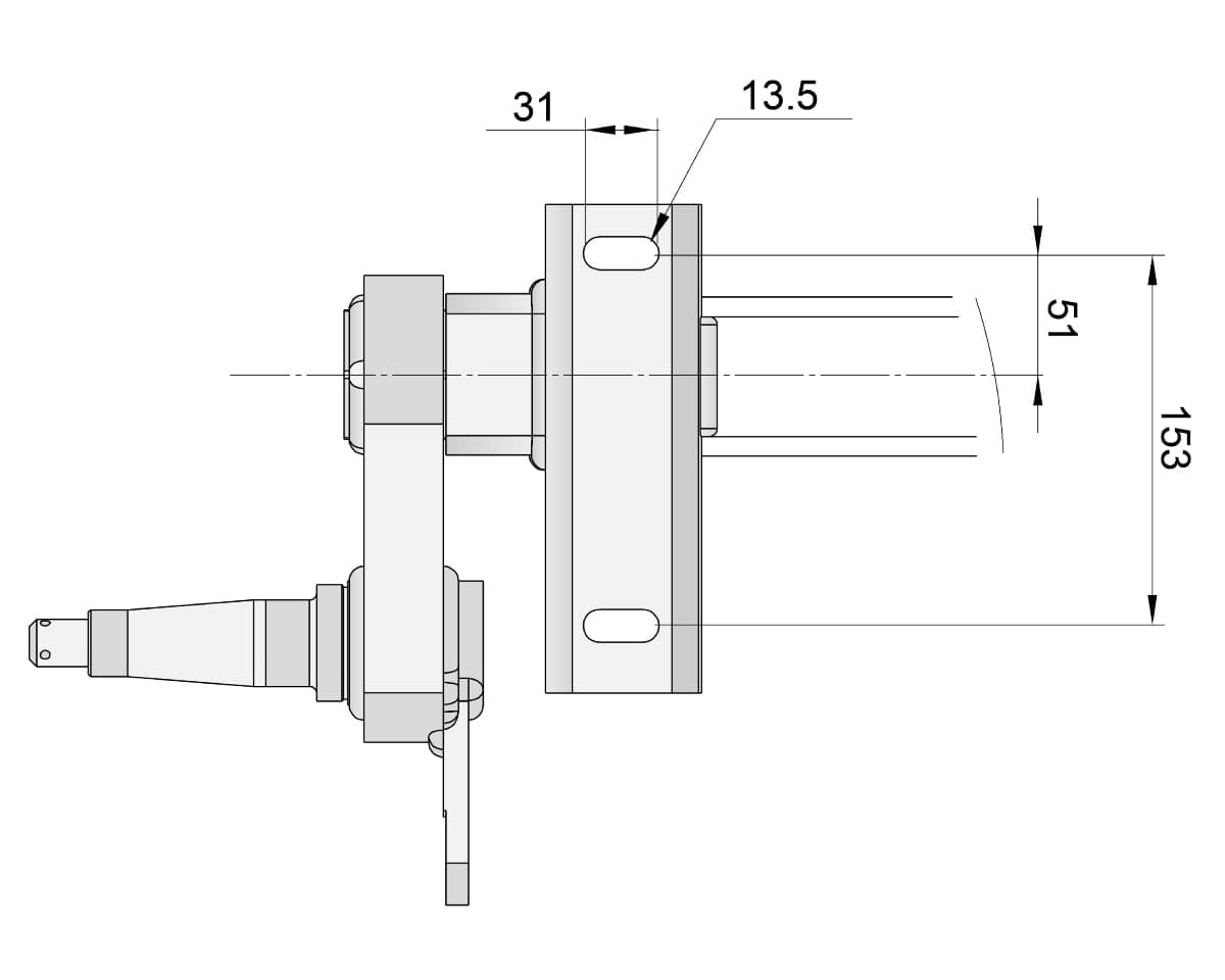 Trojan Trojan Duratorque Axles Half-beam Duratorque Left - 2200kg Per Pair - DMW