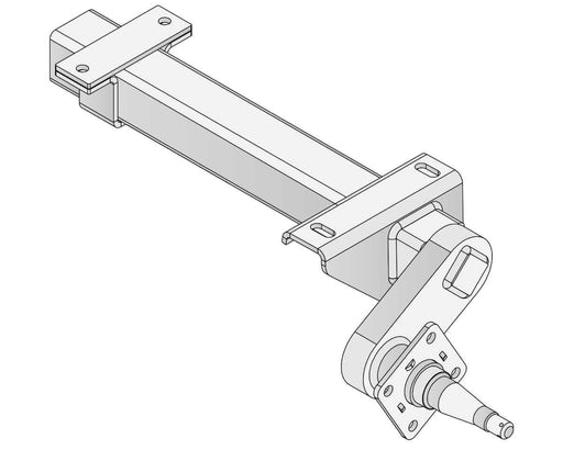 Half-beam Duratorque Right - 1750kg Per Pair - 10" Drum, durable fabricated component.