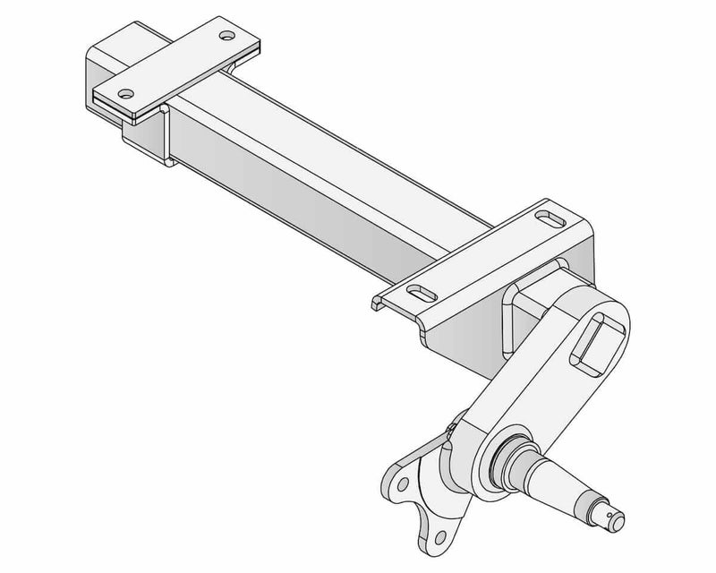 Half-beam Duratorque Right - 2200kg Per Pair - DMW, showing detailed drawing of the component.