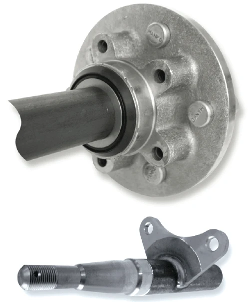 Hub and Stub 1750kg NB 5x41/2x1/2 S/Line featuring non-braked hub kits for NZ trailer axles.