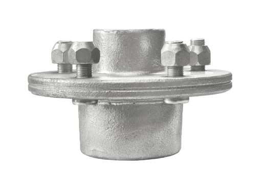 1500kg Early Model Hub - 5x4-1/2"x1/2" with bolts and nuts for secure attachment.